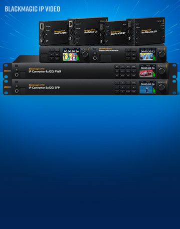 New Blackmagic 2110 IP Converters